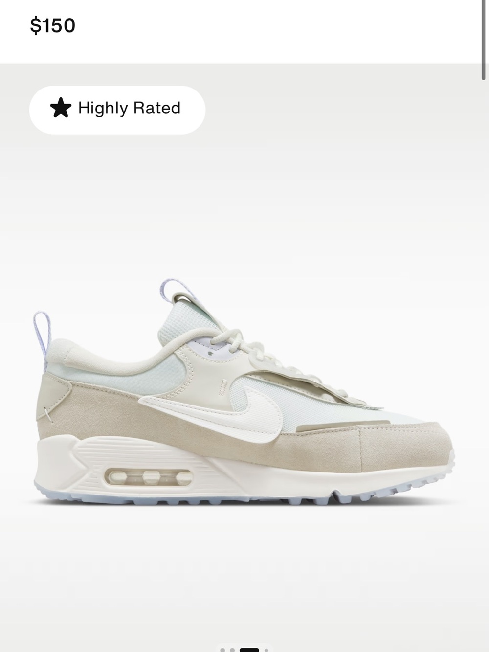 Nike Women’s Air Max 90 Sneakers - Cream & White